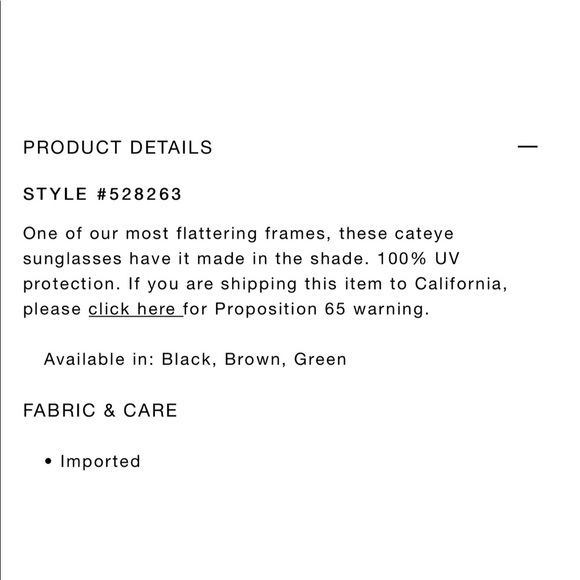 Ann Taylor cateye sunglasses main image 7